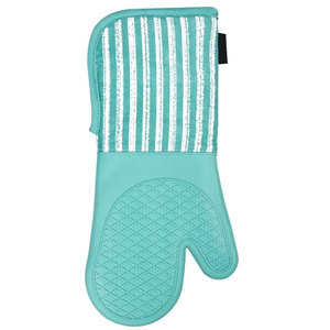 100%Cotton Woven <b>Kitchen</b> Chef Mittens Custom Logo Printed Cotton Mitten Gloves Heat Resistant <b>Kitchen</b> Mittens - Product Image 2