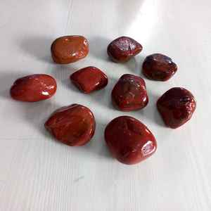 Galets de pavage en agate jaspe rouge naturel, polis haute brillance, écologiques, pour aménagement paysager de jardin en vrac - Product Image 2