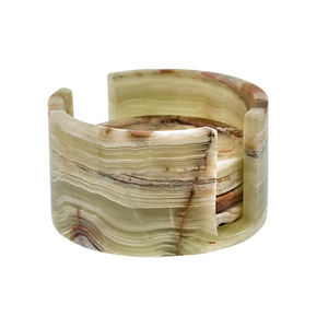 Premium Marble Onyx Coasters Set Modern Antique Design Big Slab <b>Kitchen</b> <b>Table</b> Decor <b>High</b> Quality Custom Packing - Product Image 6