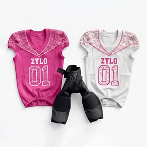Nouvel ensemble d'uniformes de football américain sublimés camouflage marine pour jeunes et adultes - Product Image 3