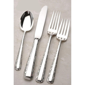 Ensemble de couverts en métal avec cuillère, fourchette et couteau en acier inoxydable pour restaurant, hôtel, mariage et traiteur - Product Image 4