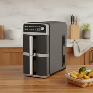 Four à friture numérique à double porte Sudex ARF-73, 12 L, en acier inoxydable, cuisinière électrique sans huile pour la préparation de repas en famille - Product Image 2