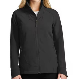 Chaqueta de Motocicleta Impermeable y Transpirable para Mujer, Chaqueta Softshell Cortavientos, Cálida, con Cierre, para Uso Casual en Exteriores, Otoño e Invierno, con Logotipo, de Algodón - Product Image 1