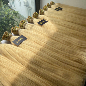 ผมแท้เวียดนาม 100% แบบขายส่ง ปริมาณมาก เกรดซุปเปอร์ดับเบิ้ลดรอว์น ปลายผมหนา สี 613 - Product Image 6