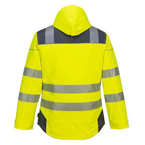 Chaqueta de Seguridad Reflectante de Alta Visibilidad para Trabajo en Invierno, con Capucha, Resistente, Color Verde, para Tráfico Vial, de Poliéster - Product Image 2