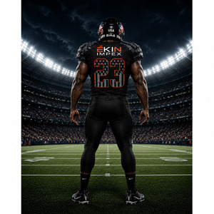 Conjunto de Uniforme de Fútbol Americano Sublimado Personalizado, Diseño de Camuflaje, Jersey de Fútbol Transpirable y Pantalones Integrados, Ropa Deportiva al por Mayor para Equipos - Product Image 4