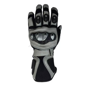 Gants de moto en cuir d'hiver durables, confortables et respirants, avec support de sécurité, sangle de poignet réglable, paume antidérapante et imperméable - Product Image 2