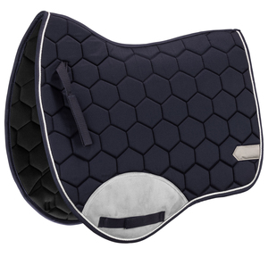 Tapis de selle de saut en coton et cuir matelassé en mousse de haute qualité pour le confort et la durabilité à l'équitation - Product Image 3