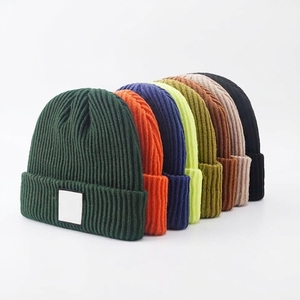 Bonnet unisexe chaud et doux en coton et laine tricoté, ajustable, extensible, confortable, léger, respirant, décontracté, pour l'extérieur - Product Image 6
