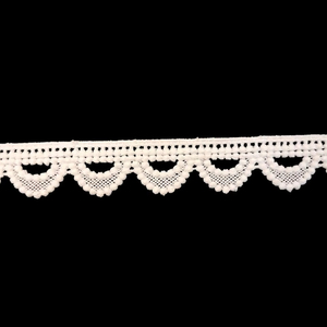 Oferta Especial: Cinta de Encaje Festoneado de Poliéster Blanco – Borde de Ganchillo Vintage con Delicados Pompones de Picot para Prendas y Manualidades - Product Image 4