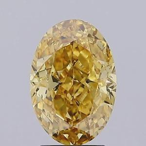 Offre Spéciale Diamant Jaune Fantaisie Ovale de 2,00 Carats Certifié IGI, Pierre Précieuse Libre pour la Fabrication de Bijoux de Luxe, Vente en Gros - Product Image 1