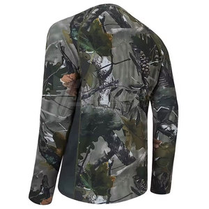T-shirts de chasse respirants camouflage pour l'été, chemises de randonnée pour hommes, femmes et enfants, hauts décontractés à manches longues style streetwear - Product Image 4