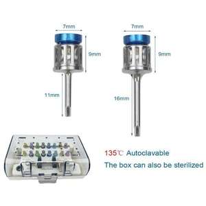 Dental Universal Prosthetic Kits 16-Piece Steel Dental Implants Screws with Manual <b>Torque</b> WrenchCE Certified By Grip Surgical - Product Image 2