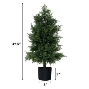 Albero di Cedro Artificiale con Vaso per Decorazione Ufficio e Veranda - Product Image 5