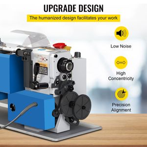 Tornio da banco di precisione 7x12 pollici, 550W, velocità variabile 50-2500 RPM, ingranaggi in nylon, macchinario mobile per metallurgia e lavorazione dei metalli - Product Image 5