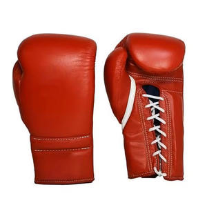 Conjunto de Boxeo Rojo de Cuero Genuino con Logotipo Personalizado, Equipo de Entrenamiento Profesional de Boxeo, Equipo de Protección para Combate CP-BHG-13 - Product Image 2