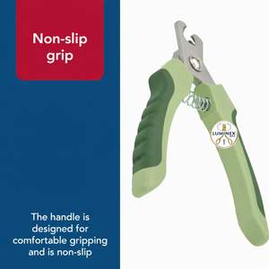 Coupe-ongles professionnels pour chien en acier inoxydable, lame à bout arrondi, design ciseaux pour droitiers, manche court pour le toilettage et l'entretien des griffes - Product Image 4