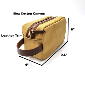 Custom Factory Wholesale Eco Friendly 12oz Canvas Cosmetic Bag Natural Unisex Linen Cosmetic Makeup Pouch Hemp Toiletry Bags - Product Image 5