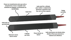 Râpe à sabots Black Master, en acier trempé, 42,5 x 4,3 x 0,5 cm, 1,4 livres - Product Image 3