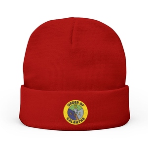 Bonnet personnalisé Order of Calanthe en tricot premium avec emblème brodé, disponible en plusieurs couleurs - Product Image 2