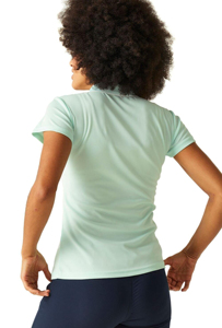 Chemises décontractées pour femmes de haute qualité, coupe ajustée, respirantes, séchage rapide, tricotées, couleur unie, logo imprimé en relief personnalisé, streetwear - Product Image 4