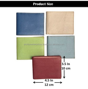 Cartera corta colorida personalizada para hombre, nuevo monedero de cuero reciclado genuino antirrobo, tarjetero, el mejor regalo para hombres, bolsillo para dinero - Product Image 3