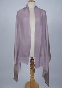 Écharpe VIC unisexe en cachemire et laine fine respirante, ombrée 3 tons, de luxe, pour l'hiver, multi-usages, taille 70 x 200 cm - Product Image 6