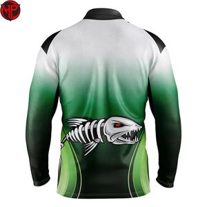 เสื้อตกปลาผู้ชาย UPF 50+ แบบสั่งทำพิเศษ เสื้อตกปลาพิมพ์ลายแบบซับลิเมชั่น ป้องกันรังสียูวี ลายพราง - Product Image 2