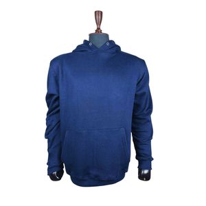 Sudadera con Capucha Lisa Personalizada de Fábrica al por Mayor para Hombre, Ajuste Regular, 100% Algodón, Forro Polar Transpirable, Estampado de Goma en Relieve Frontal, Teñido Liso para Invierno - Product Image 1