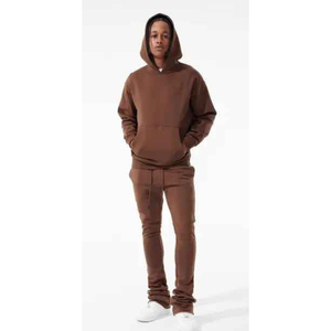 High Quality Flare Stacked Sweat Suit 100% Cotton Slim Fit Tracksuit Street Wear Tracksuit for <b>Men</b> tracksuit for <b>man</b> 100% cotton - Product Image 3