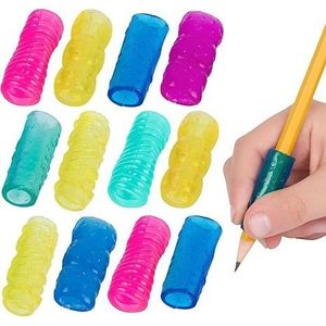 Classics Confezione da 12 Impugnature per Matite in Gel Extreme, Colori e Forme Assortite, Lunghezza 1,3 Pollici, Ausilio per la Scrittura (TPG-16512) - Product Image 1