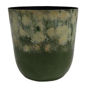 Pot de fleurs artisanal en métal, finition rustique, décoratif, pour intérieur/extérieur, maison, jardin, hôtel, balcon, plante moderne. - Product Image 2