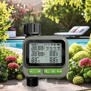 ตัวตั้งเวลาให้น้ำในสวน WD01 วัสดุ ABS แบบตั้งโปรแกรมได้ 4 โซน ใช้แบตเตอรี่ AA สำหรับใช้งานกลางแจ้ง - Product Image 1