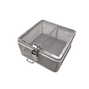Cesta de malla de alambre tejida para esterilización, bandeja para autoclave, contenedor de almacenamiento de acero inoxidable para limpieza de instrumentos quirúrgicos médicos - Product Image 6