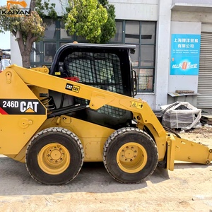 Used <b>CAT</b> 246D <b>Wheel</b> Skid Steer Loader Diesel Compact Loader with Hydraulic Quick Coupler for Excavation - Product Image 5