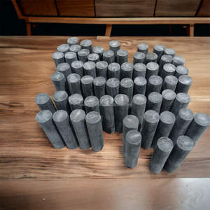 Rouleau de corne de buffle élégant Agate 130-32mm timbre japonais et artisanat décor à la maison sel de l'Himalaya Technique de lampe Technique brute - Product Image 1