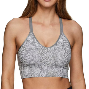 เสื้อชั้นในกีฬาสำหรับผู้หญิงแบบกระชับทรงสวย ดีไซน์ไขว้หลัง เสริมฟองน้ำ ระบายอากาศได้ดี มีไซส์และสีให้เลือกตามต้องการ  สำหรับออกกำลังกายและเล่นกีฬา  ไซส์พลัส - Product Image 1