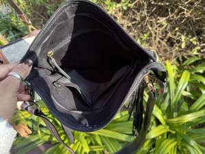 Nouveauté : Sac à main sculpté à la main en cuir de vache véritable avec franges, style bohème, sacs très vendus pour femmes - Product Image 6