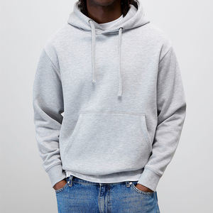 Vente en gros de sweats à capuche unisexes en tissu polaire surdimensionné 240GSM, impression personnalisée de votre propre logo, sweats à capuche vierges, logo personnalisé en usine, sweat à capuche pour homme - Product Image 5