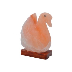 โคมไฟเกลือแกะสลักด้วยมือ รูปทรงเรขาคณิต สีชมพูส้ม ดีไซน์สวยงาม ทันสมัย เป็นมิตรต่อสิ่งแวดล้อม จากบริษัทเซียน - Product Image 1