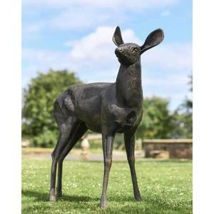 Decorative Handmade Large Size Bronze Reindeer Statue For <b>Christmas</b> Decoration Farm & Garden Supplier - Product Image 3