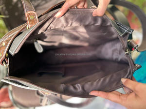 Bolso de mano de cuero para mujer, bolso de mano de cuero genuino, bolsos de hombro tipo bandolera multifunción de diseñador de lujo de alta calidad - Product Image 6