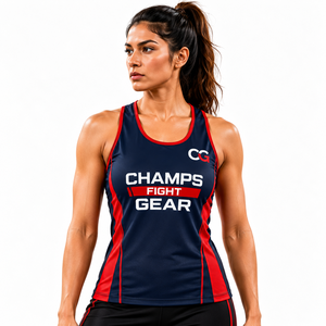 Camiseta de Compresión sin Mangas para Mujer, Personalizada OEM, para MMA, Muay Thai, BJJ, Grappling, de Secado Rápido, para Entrenamiento de Artes Marciales - Product Image 2