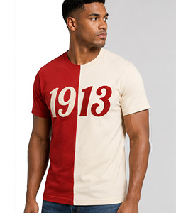 Camiseta de Algodón Chenille 1913 con Cuello Redondo, Talla Grande, Personalizada OEM ODM, con Letras Griegas, Unisex, Ropa Casual para el Campus - Product Image 2