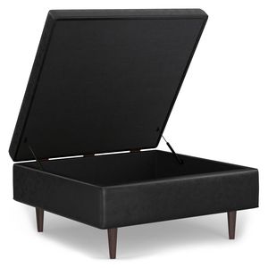 Shay Mid for Century Pouf Contenitore Grande Quadrato, Elegante Tavolino da Caffè e Sgabello - Product Image 4