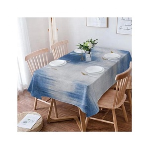 Nappe de table de luxe personnalisée OEM en coton 100% imperméable jetable numérique multi-usages brun blanc 300 g/m² en gros - Product Image 5
