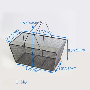 Heavy Duty Cheap Indian Factory Supply Wholesale Kitchen Fashion Design Metal Mesh Fruit <b>Basket</b> for Home Living Room <b>Table</b> Use - Product Image 2