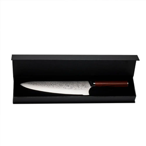 Couteau de chef en acier Damas de style japonais, couteau de cuisine artisanal, manche en bois, vente en gros pour restaurants - Product Image 2