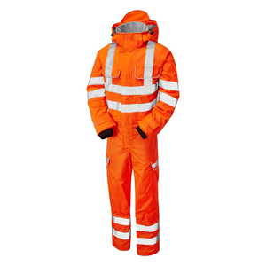 Combinaison de travail haute visibilité nouvelle génération avec capuche, imperméable et résistante, uniforme de sécurité anti-poussière - Product Image 4