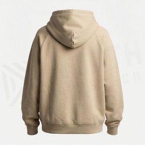 Sudadera con Capucha Oversize para Mujer, Estilo Urbano, de Algodón Grueso, para Invierno, con Estampado en Blanco, Logotipo Bordado - Product Image 2